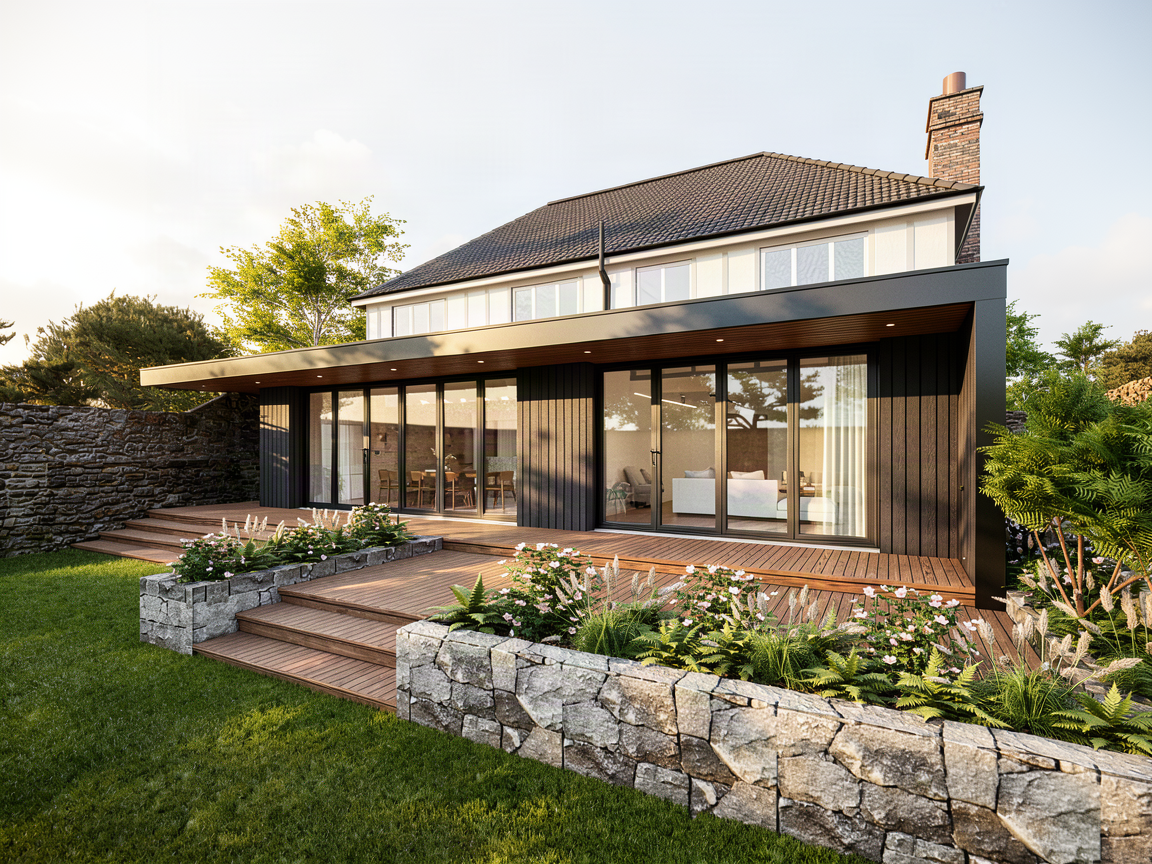 Contemporary home extension design by Acre Design