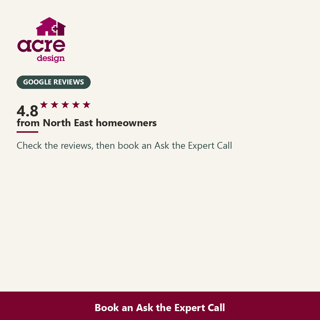 Google reviews 4.8 from North East homeowners