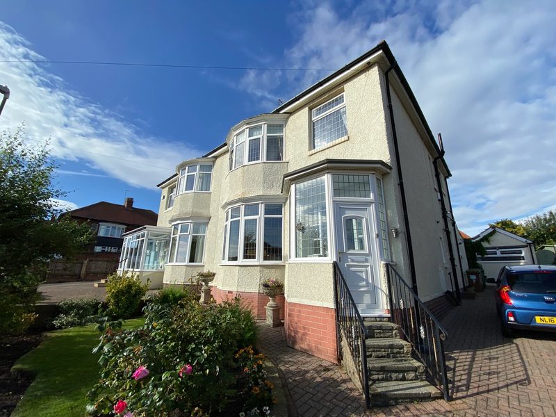 Semi-detached house in Sunderland before its loft conversion and extension